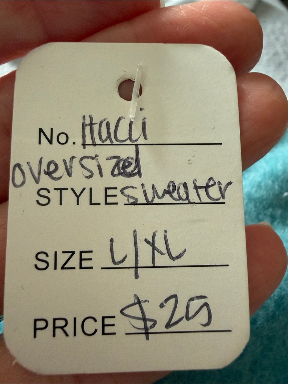 Cozy Teal Crewneck Sweatshirt - Zenana Sweater - Picture 5 of 5